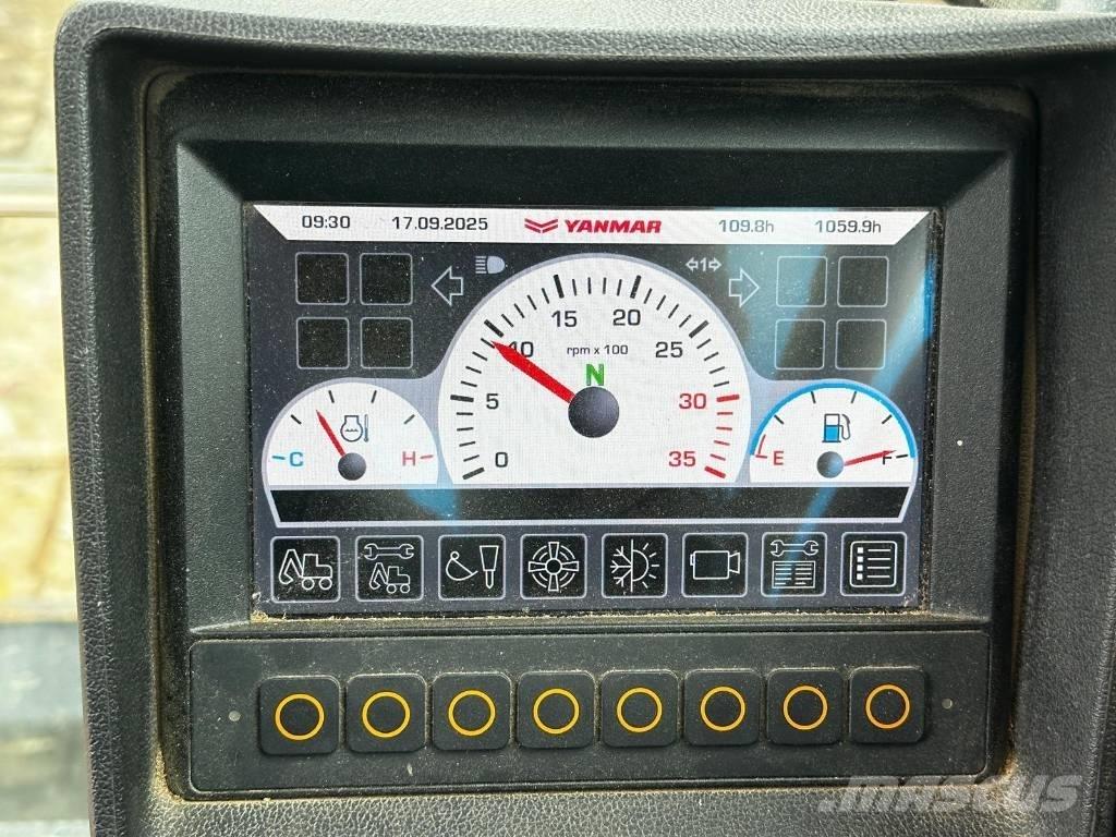 Yanmar B 110 W Pelle sur pneus