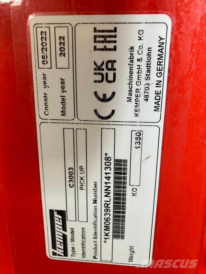 Kemper C3003 Accessoires pour machines à foin et à fourrage