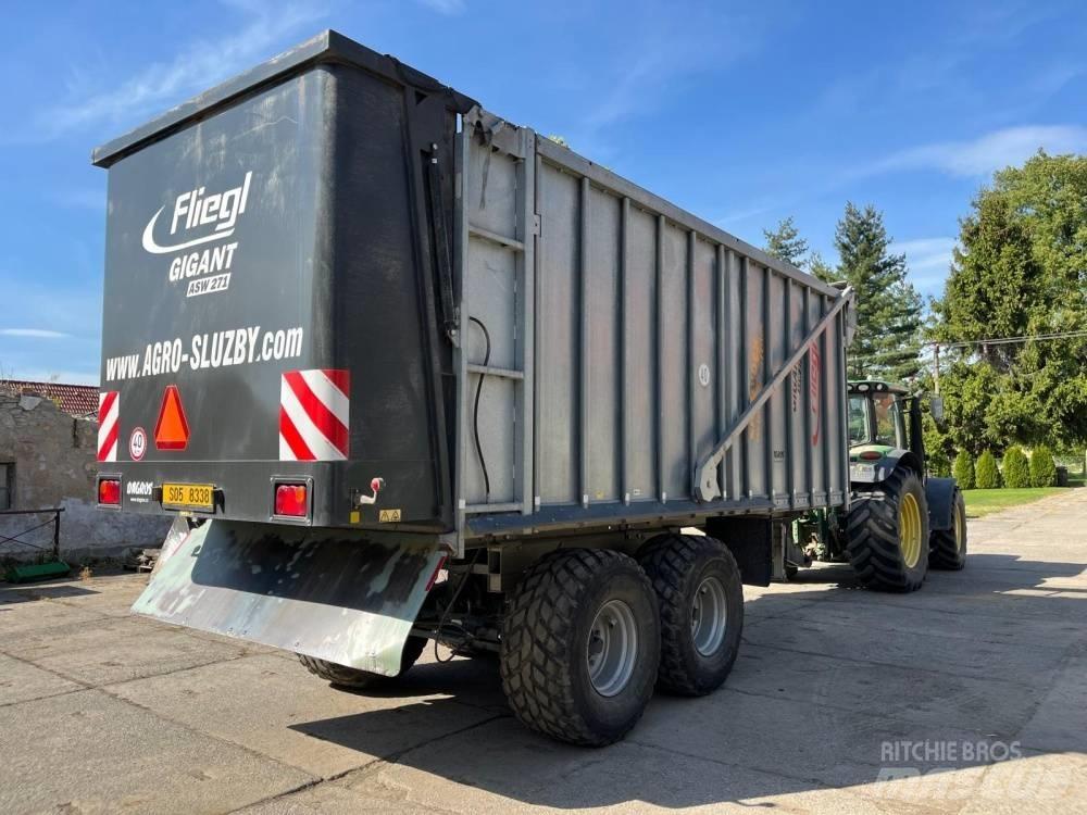 Fliegl ASW 271 Semi remorque plateau ridelle