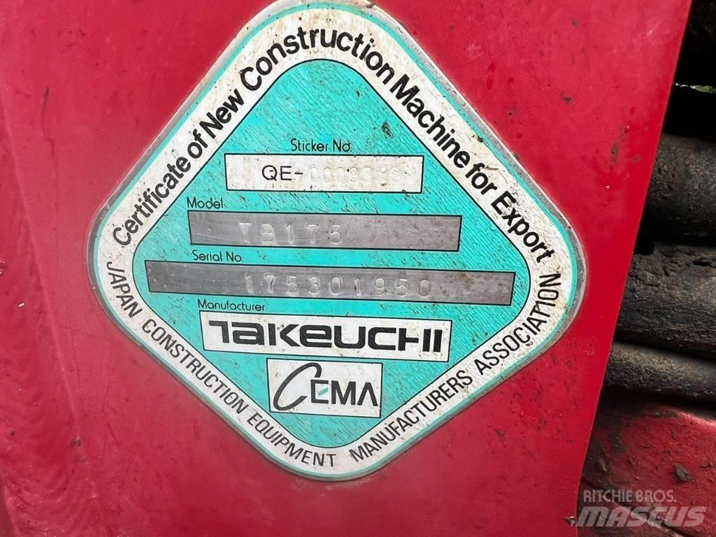 Takeuchi TB 175 Mini pelle 7t-12t
