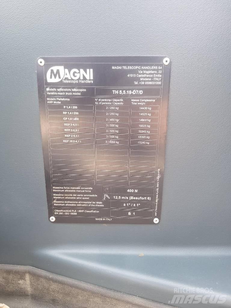 Magni TH 5.5 19 P Chariot télescopique