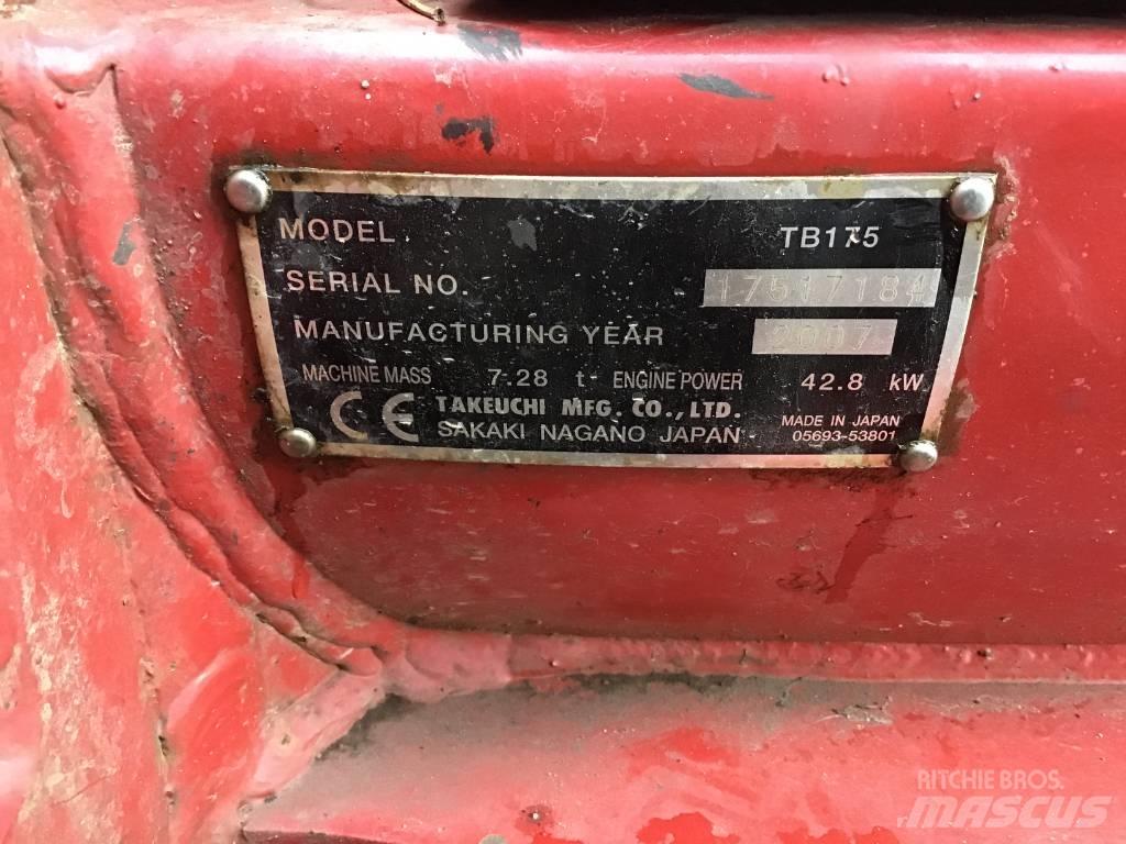 Takeuchi TB 175 Mini pelle 7t-12t