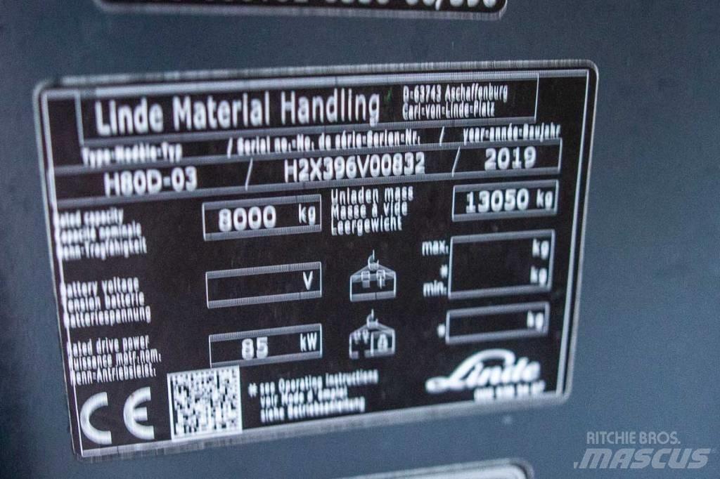 Linde H 80 D-03 Chariots diesel