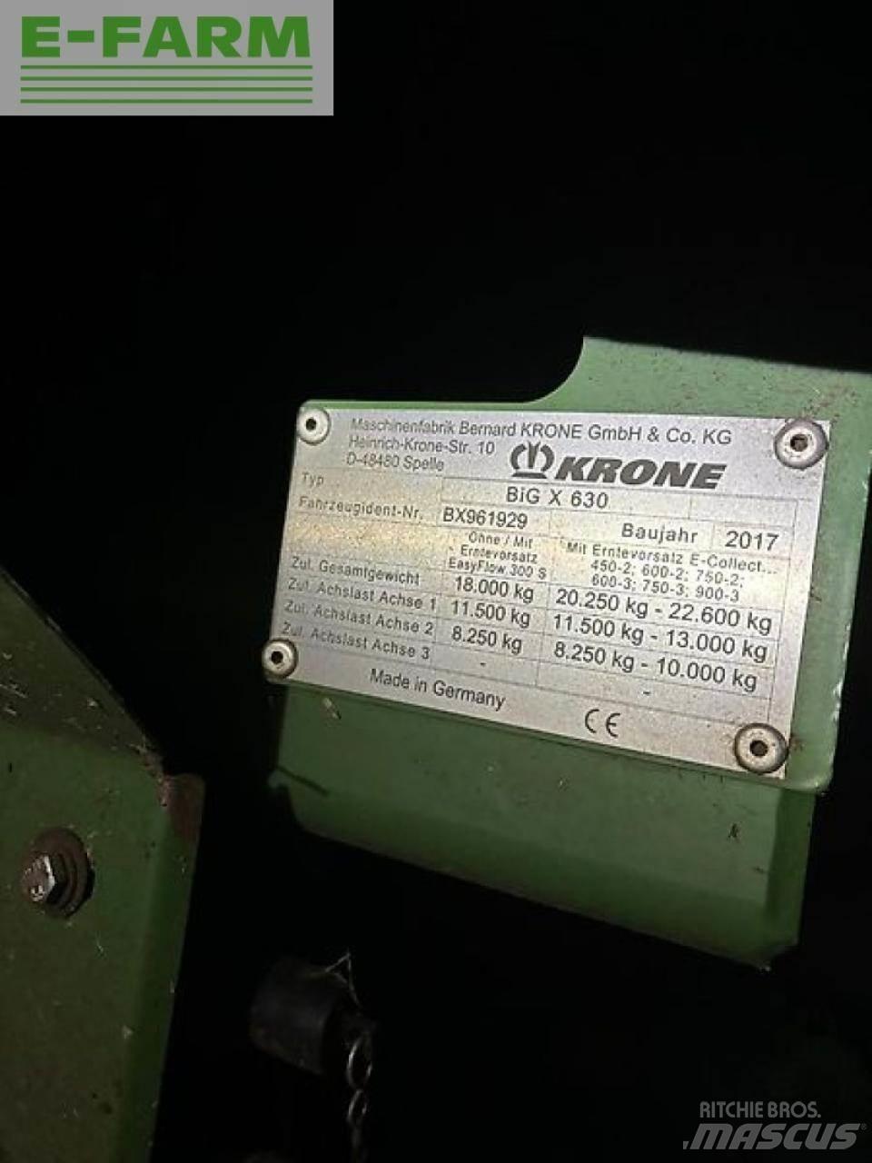 Krone big x 630 Ensileuse automotrice