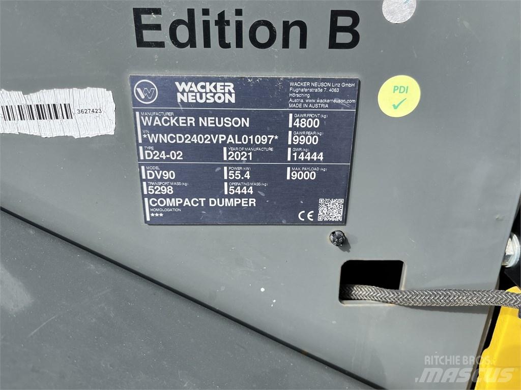 Wacker Neuson DV 90 Tombereau rigide