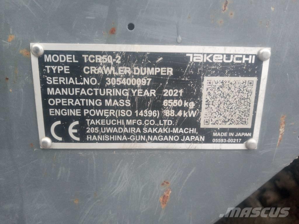 Takeuchi TCR 50-2 Tombereau sur chenilles