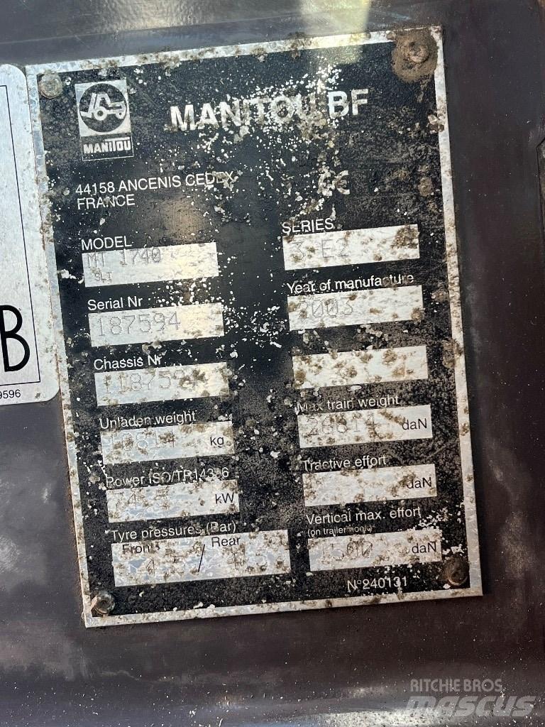 Manitou 1740 Chariot télescopique