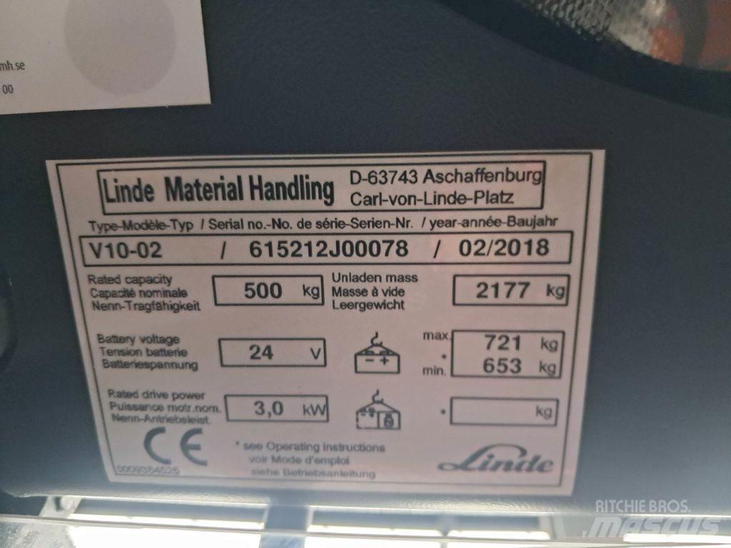 Linde V10-02 Préparateur de commande au sol