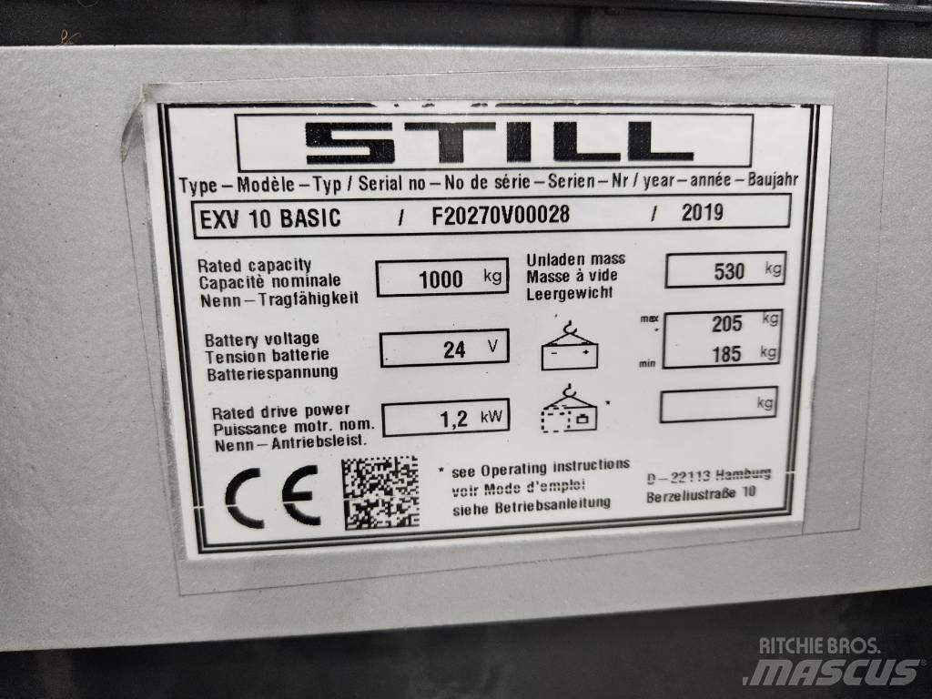 Still EVX 10 Basic Gerbeur accompagnant