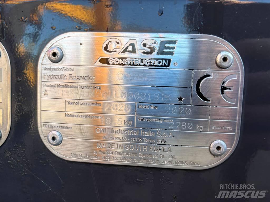 CASE CX 26 C Mini pelle < 7t
