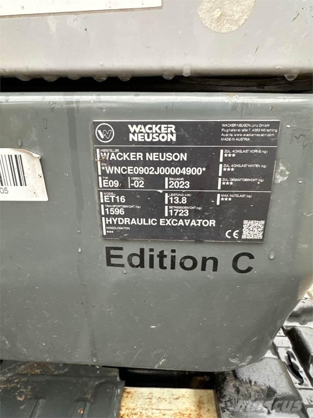Wacker Neuson ET16 Pelle sur chenilles