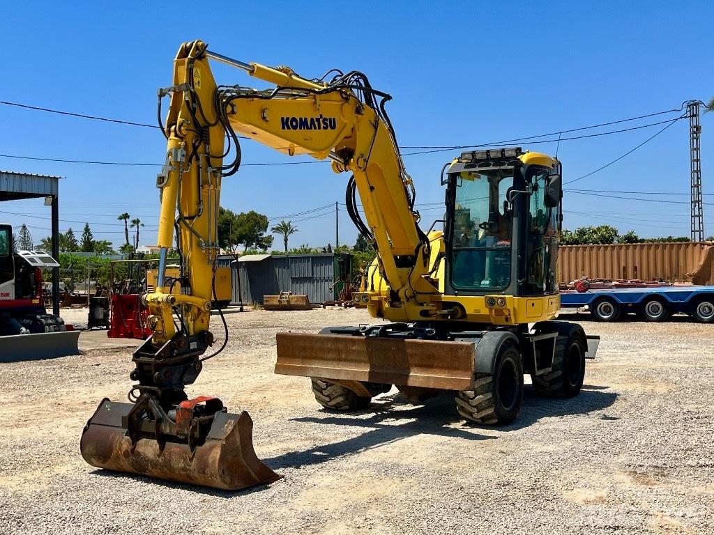 Komatsu PW 98 MR Pelle sur pneus