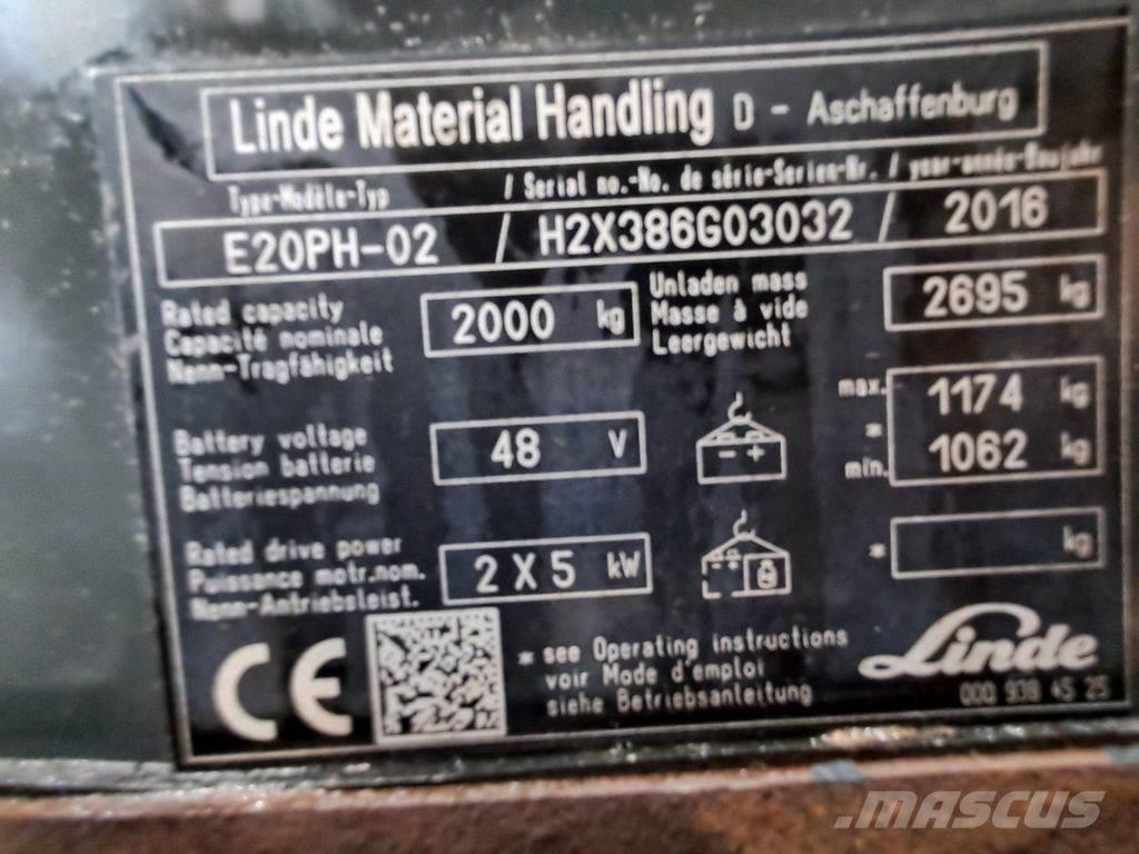 Linde E20PH-02 Chariots élévateurs électriques