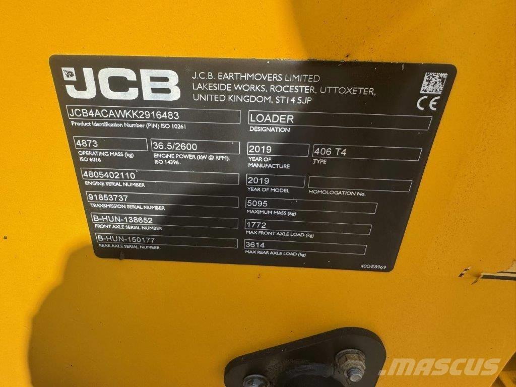 JCB 406 T4 Chargeuse sur pneus