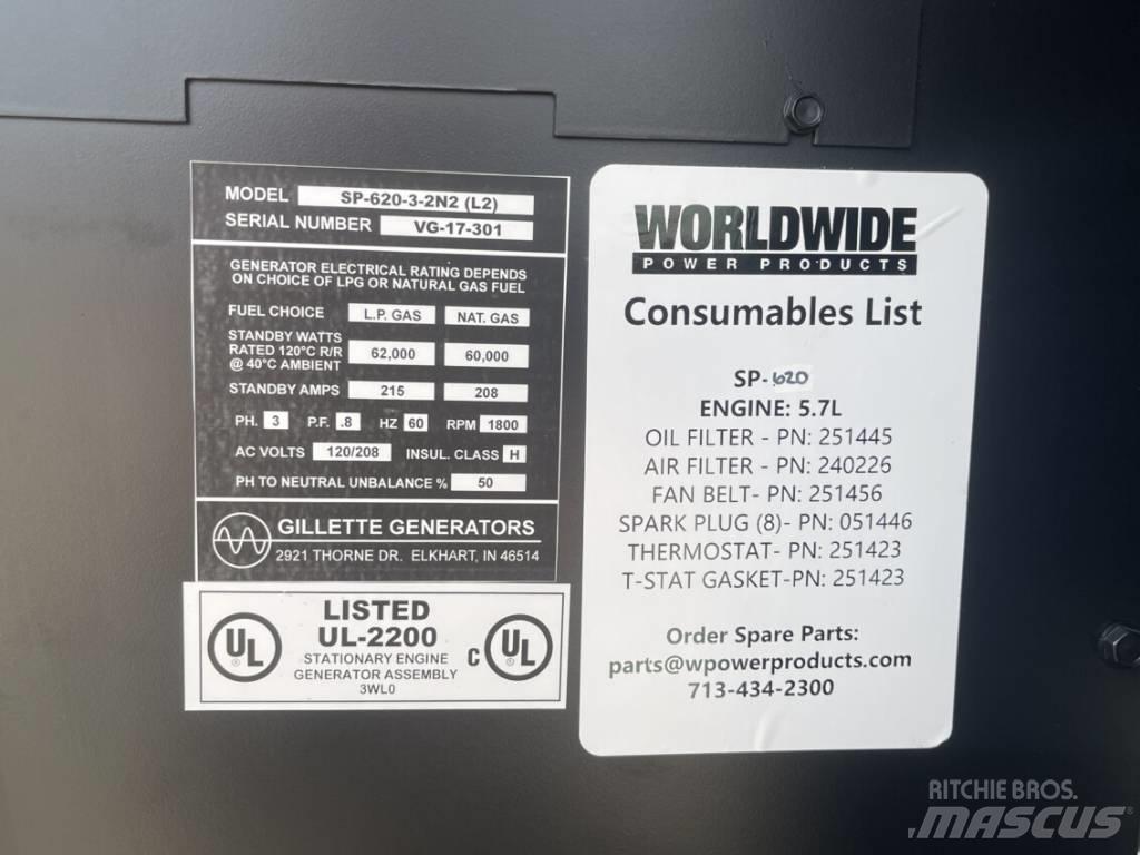  GILLETTE  SP-620 Générateurs diesel