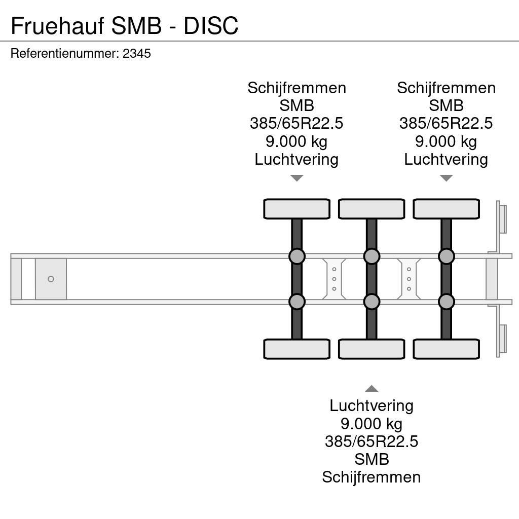 Fruehauf SMB - DISC Semi remorque plateau ridelle