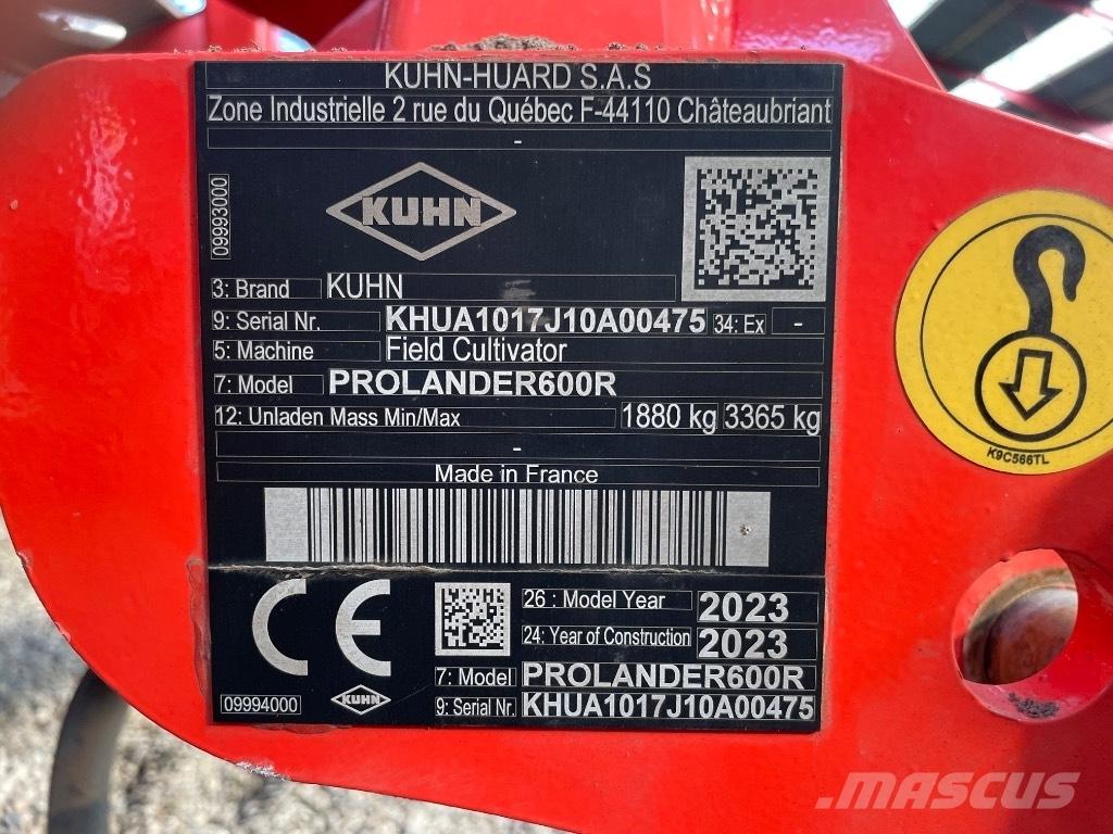 Kuhn Prolander 600R Herse