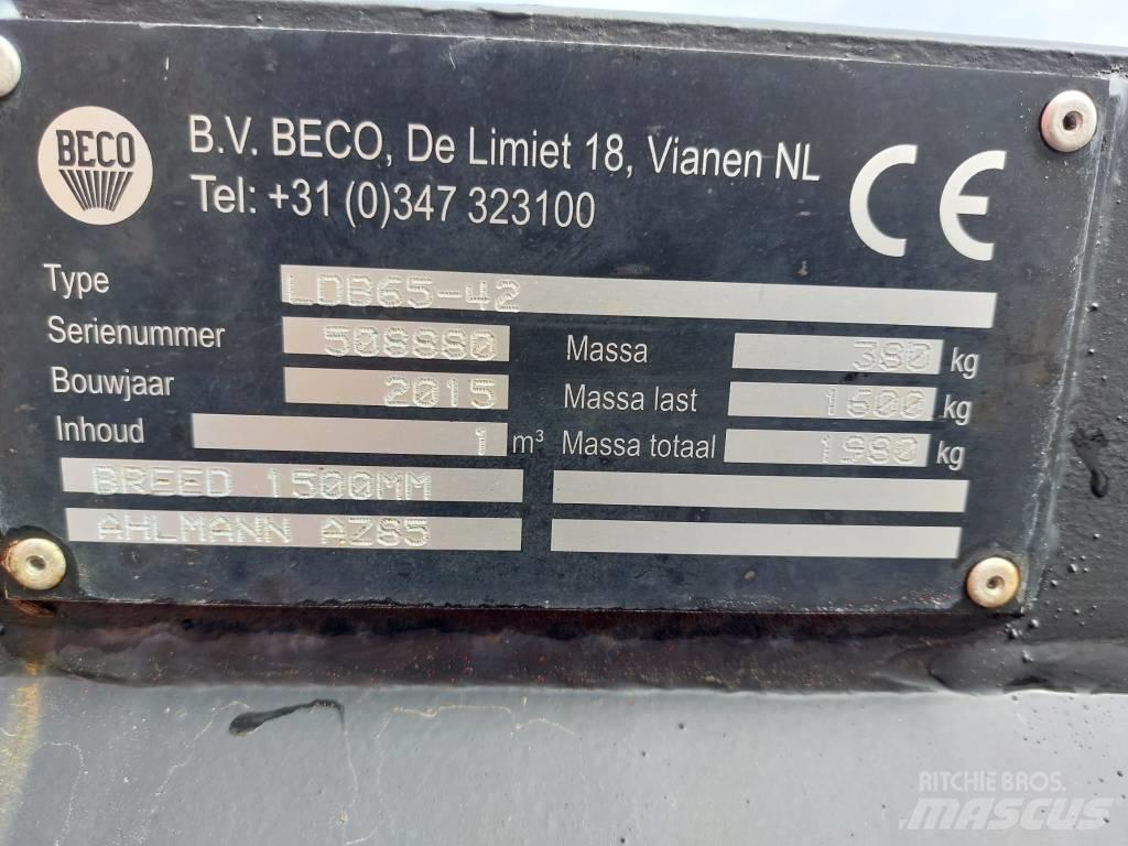 Beco LDB65-42 Accessoires d'attache pour tracteurs compacts