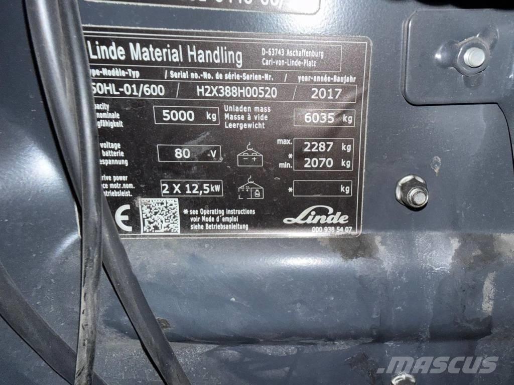 Linde E 50-02 Chariots élévateurs électriques