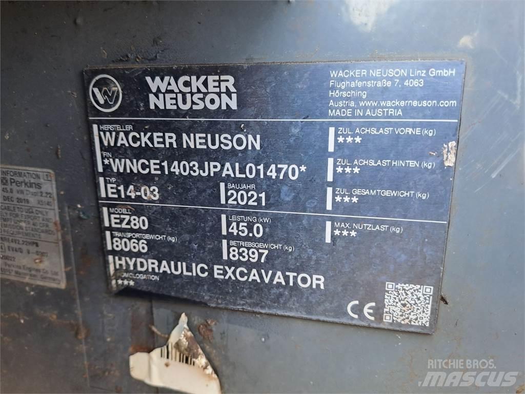 Wacker Neuson EZ80 Pelle sur chenilles