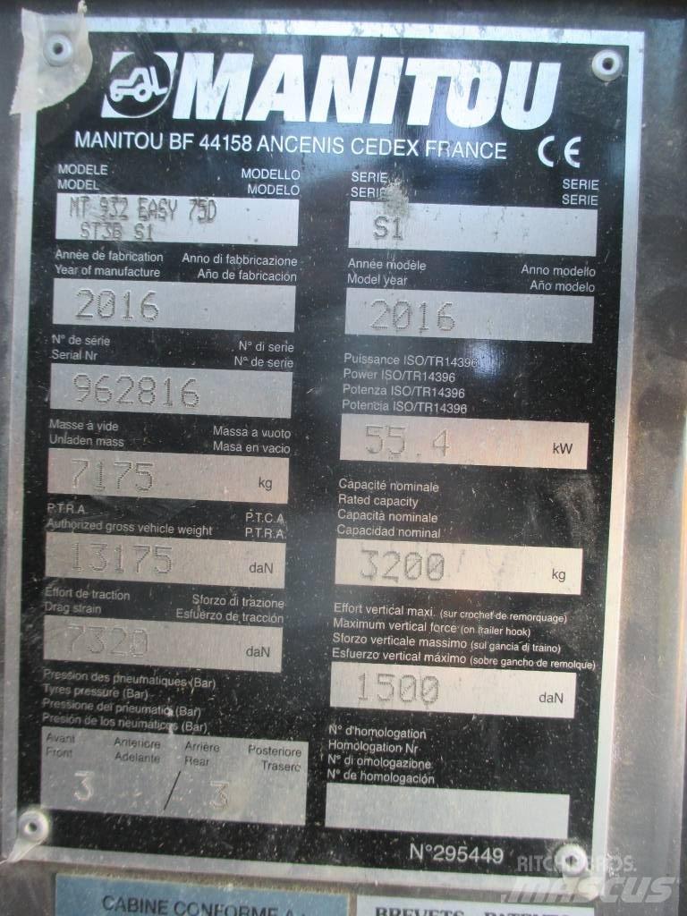 Manitou MT 932 Chariot télescopique