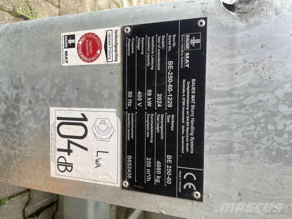 BAUER MAT BE 250-60 Construction - Autres