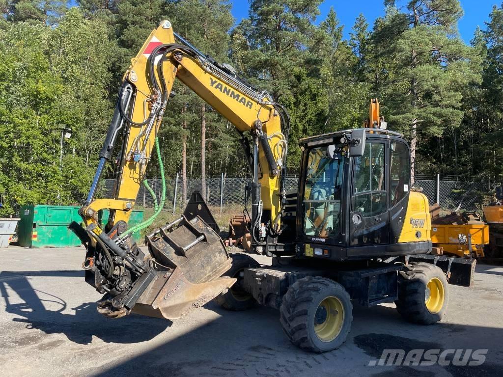 Yanmar B 95 W Pelle sur pneus