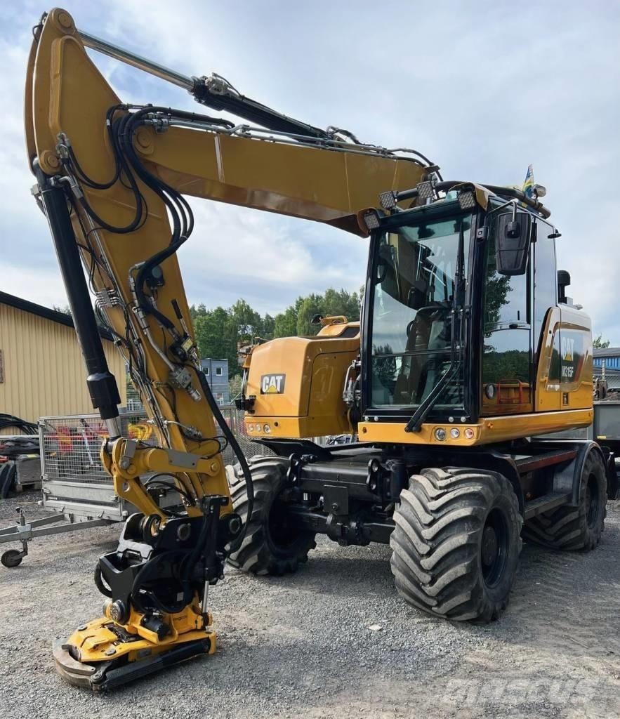 CAT 315 F Pelle sur pneus
