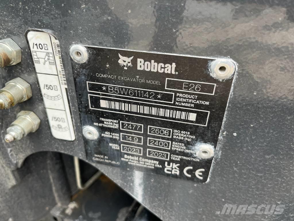 Bobcat E 26 Mini pelle < 7t