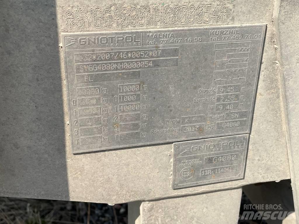 Gniotpol G4080 Remorque à rideaux coulissants (PLSC)