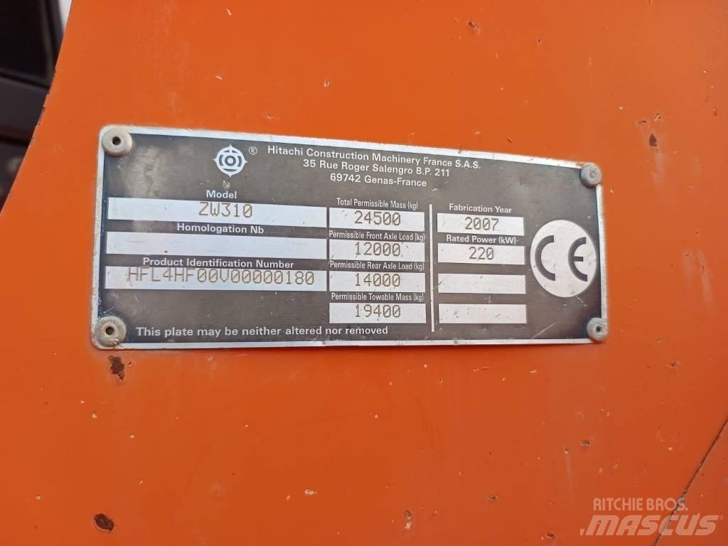 Hitachi ZW 310 Chargeuse sur pneus