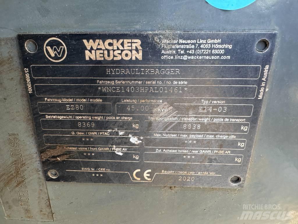 Wacker Neuson EZ80 Pelle sur chenilles
