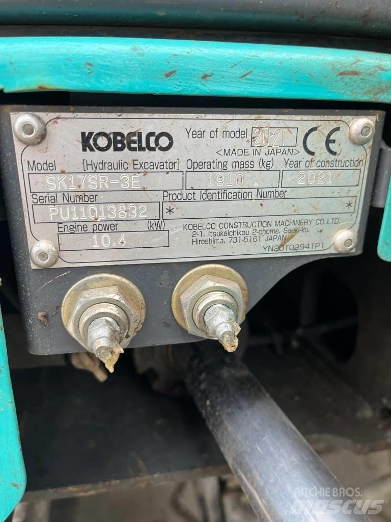 Kobelco SK 17 SR-3E Mini pelle < 7t