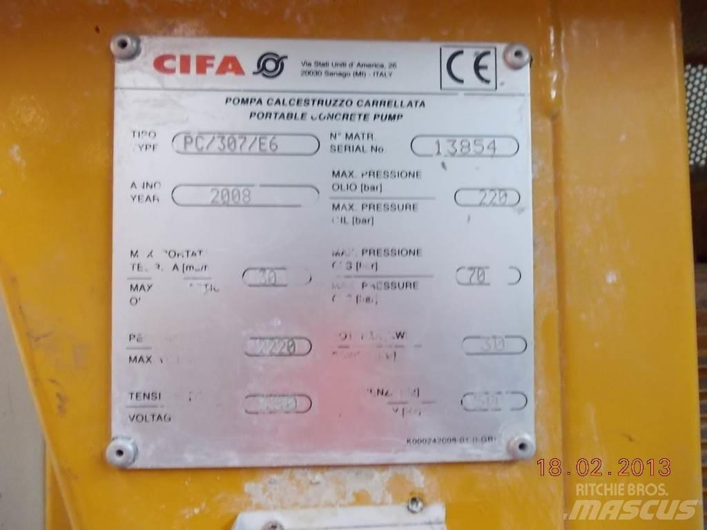 Cifa PC 307 E6 Pompe à béton