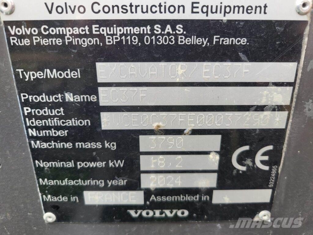Volvo EC37F Mini pelle < 7t