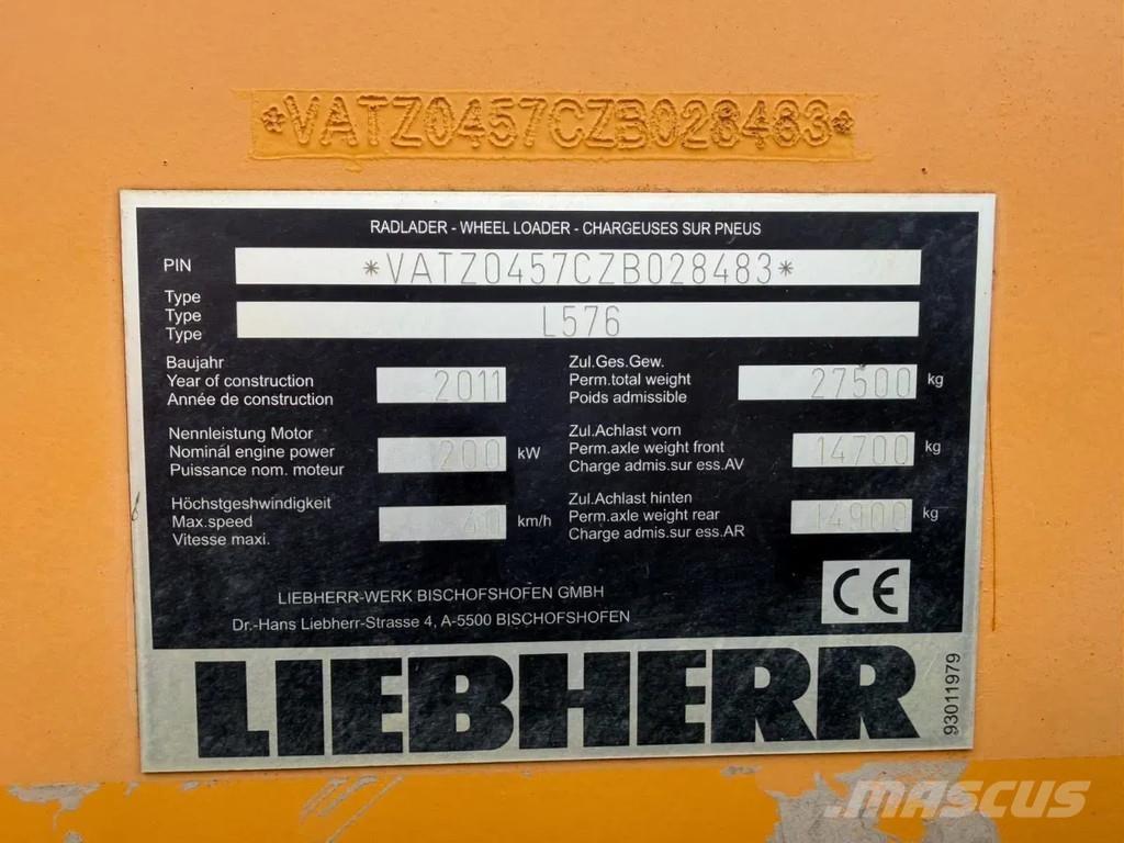 Liebherr L576 Chargeuse sur pneus