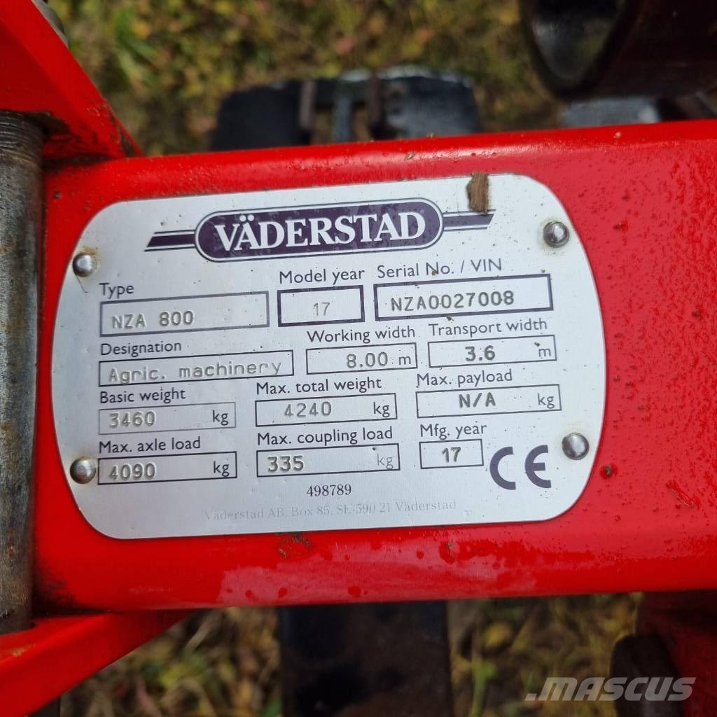 Väderstad NZA800 Déchaumeur, cultivateur