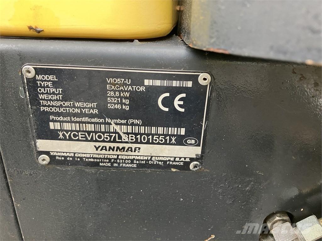 Yanmar Vio 57 U Mini pelle < 7t