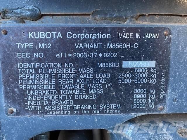 Kubota M 8560 Tracteur