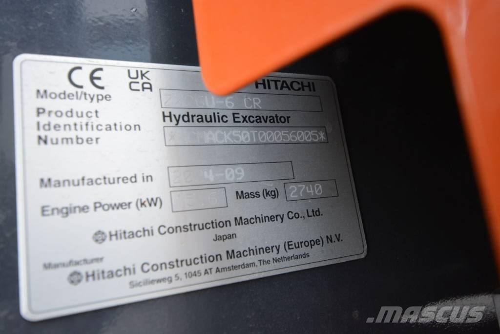 Hitachi ZX 26 U-6 Mini pelle < 7t
