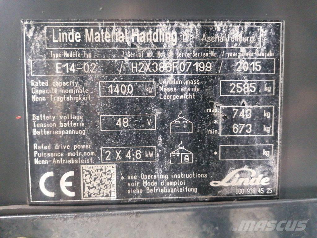 Linde E14-02 Chariots élévateurs électriques