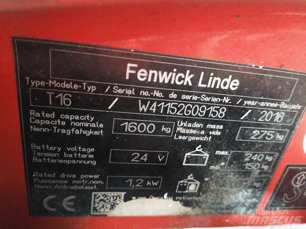 Linde T16 Transpalette accompagnant