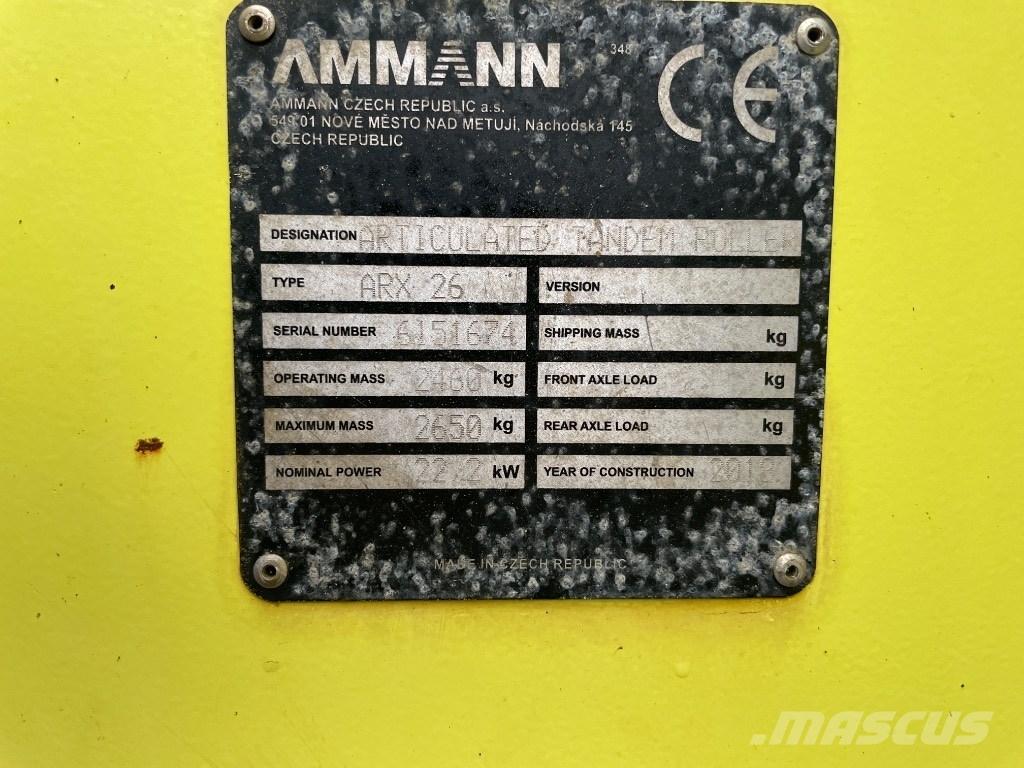 Ammann ARX 26 Rouleaux tandem