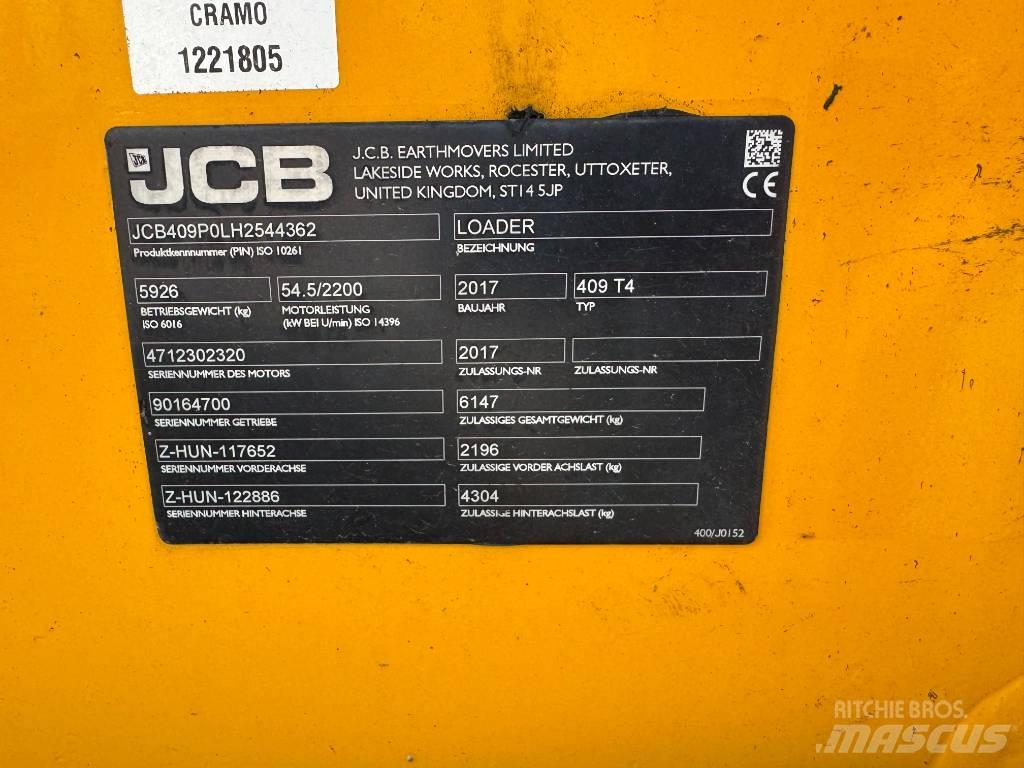 JCB 409 Chargeuse sur pneus