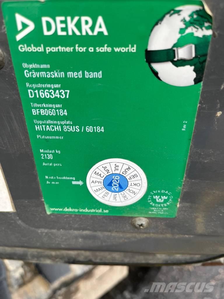 Hitachi ZX 85 US-3 Mini pelle 7t-12t