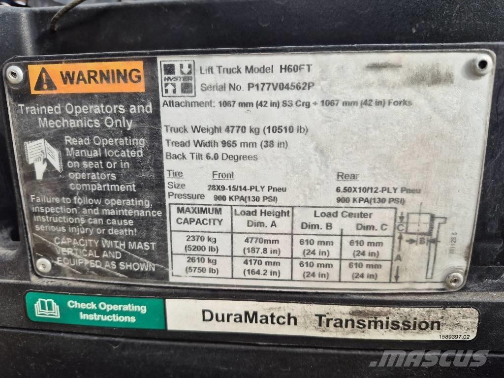 Hyster H 60 FT Autres Chariots élévateurs