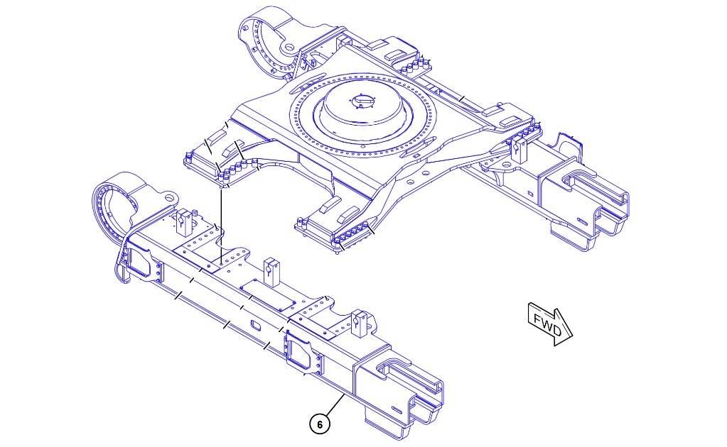 CAT 390 F L Châssis et suspension