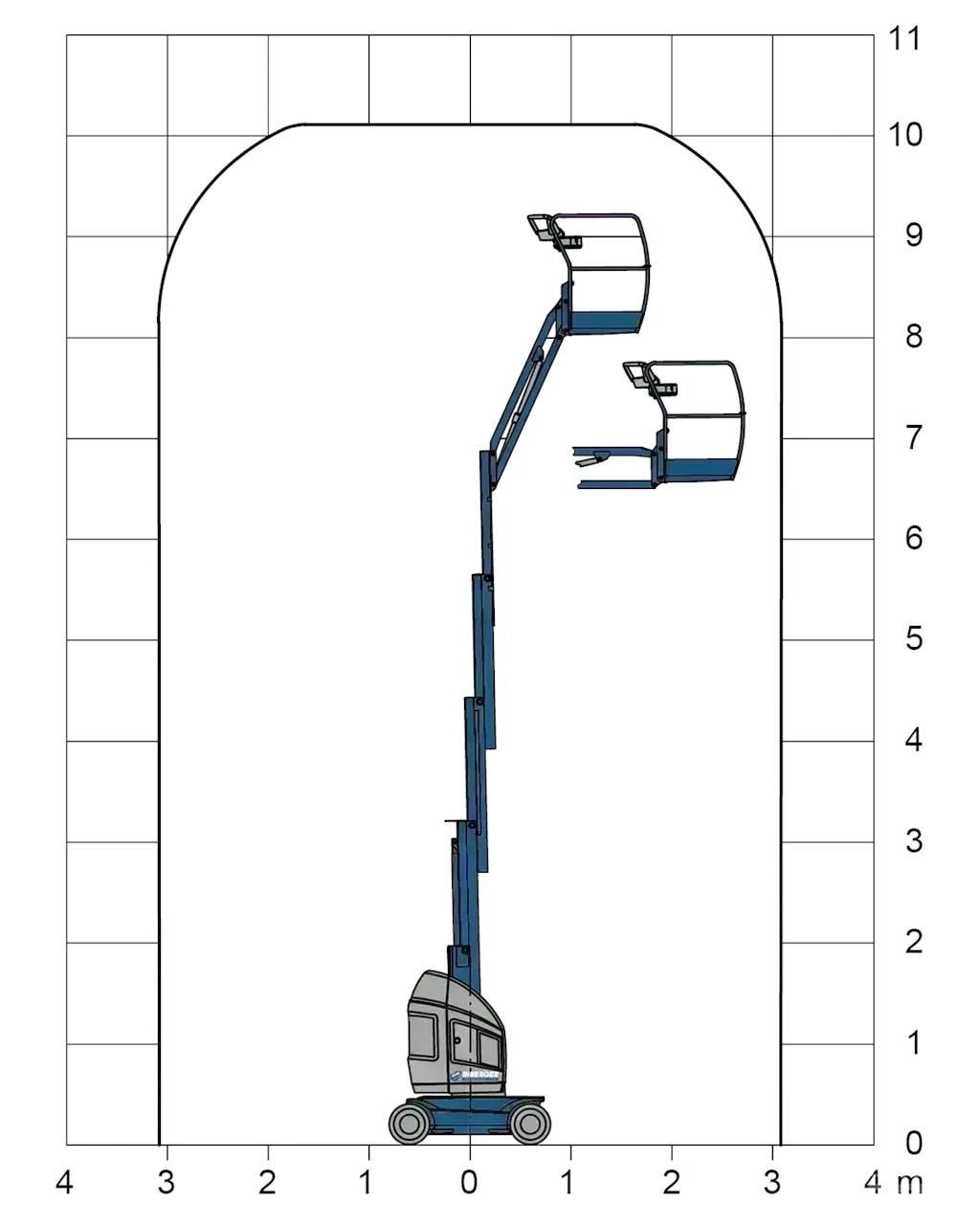 JLG Toucan 10E-L Nacelles articulées