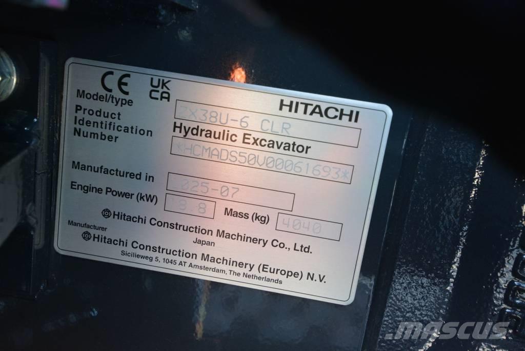 Hitachi ZX 38 U-6 Mini pelle < 7t