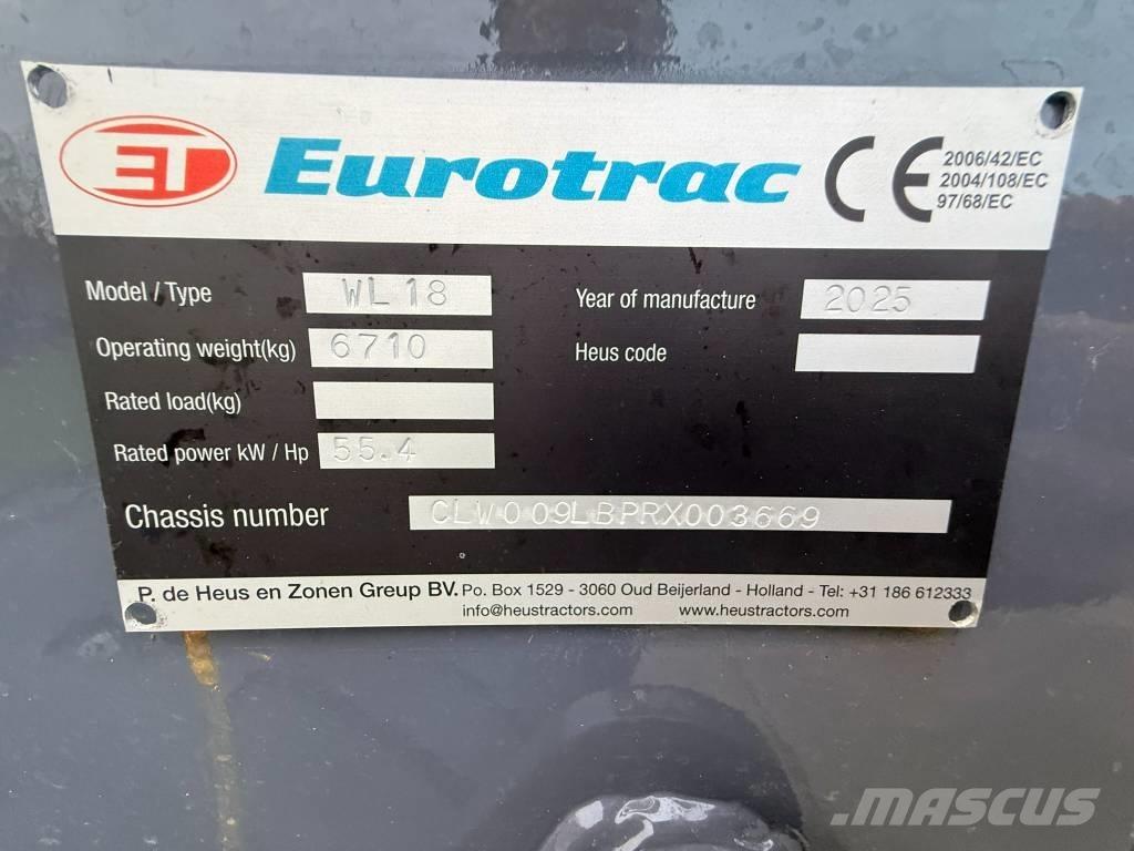 Eurotrac wl 18 Chargeuse multifonction